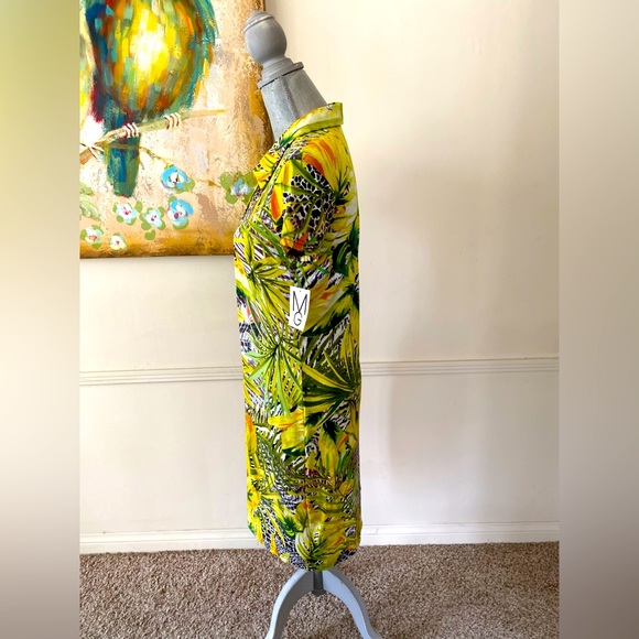 MLLE GABRIELLE🌴FLORAL PRINT🌴 STRETCHY BODYCON SUMMER DRESS SIZE SMALL 🌟NWT🌟 - Picture 5 of 14